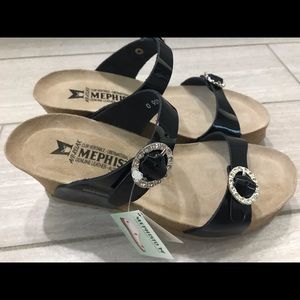 NWT Extremely Rare Mephisto Lidia Sandals Size 37 in Black | Retails for $265
